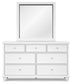 Fortman  Panel Storage Bed, Dresser, Mirror And Nightstand