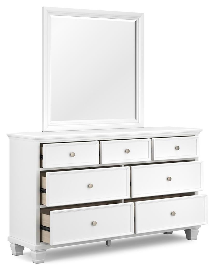 Fortman  Panel Storage Bed, Dresser, Mirror And Nightstand