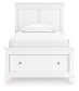 Fortman  Panel Storage Bed, Dresser, Mirror And Nightstand