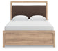 Kinlanni  Upholstered Panel Bed, Dresser, Mirror And Nightstand