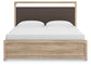 Hollymount  Upholstered Panel Bed, Dresser, Mirror And Nightstand