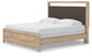 Hollymount  Upholstered Panel Bed, Dresser, Mirror And Nightstand