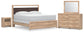 Hollymount  Upholstered Panel Bed, Dresser, Mirror And Nightstand