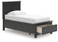 Lanolee  Panel Storage Bed, Dresser And Mirror