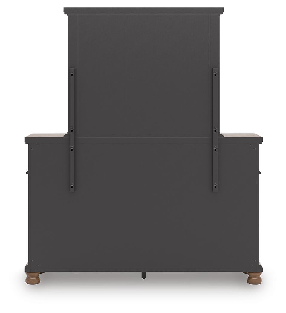 Rowlenstown California  Poster Bed With Mirrored Dresser