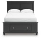 Lanolee  Panel Storage Bed, Dresser, Mirror And Nightstand