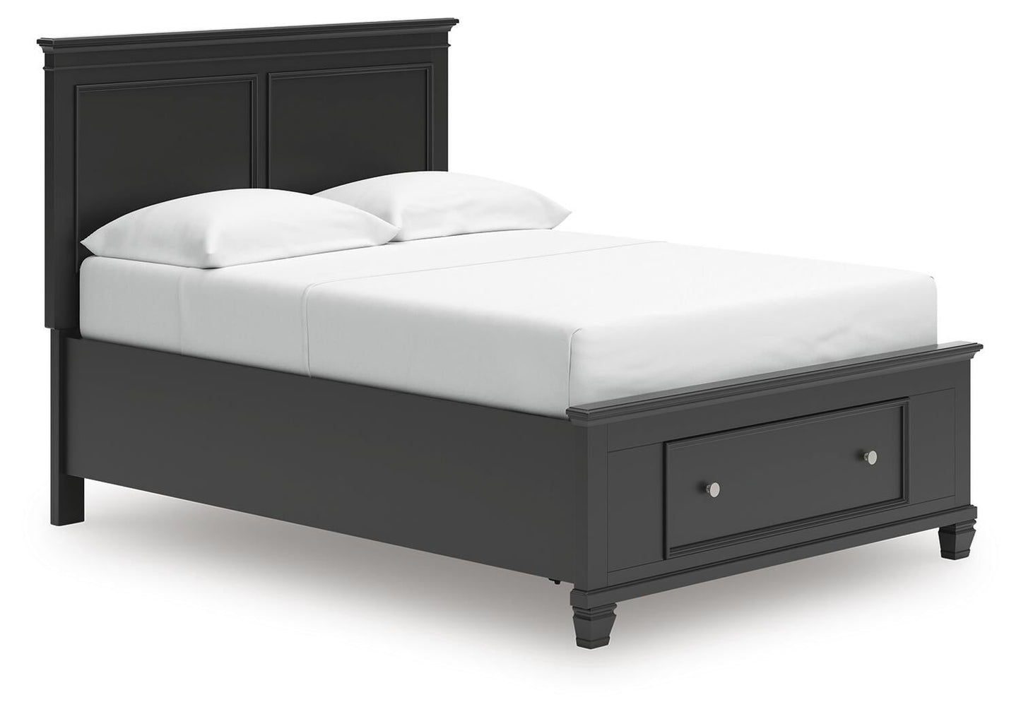 Lanolee  Panel Storage Bed, Dresser, Mirror And Nightstand