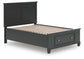Lanolee  Panel Storage Bed, Dresser, Mirror And Nightstand