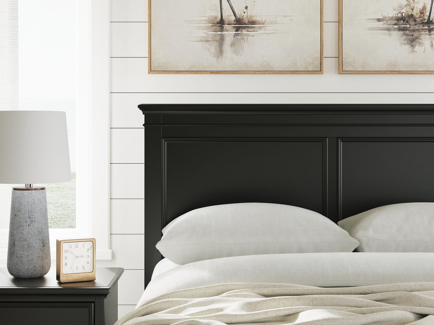 Lanolee  Panel Storage Bed, Dresser, Mirror And Nightstand