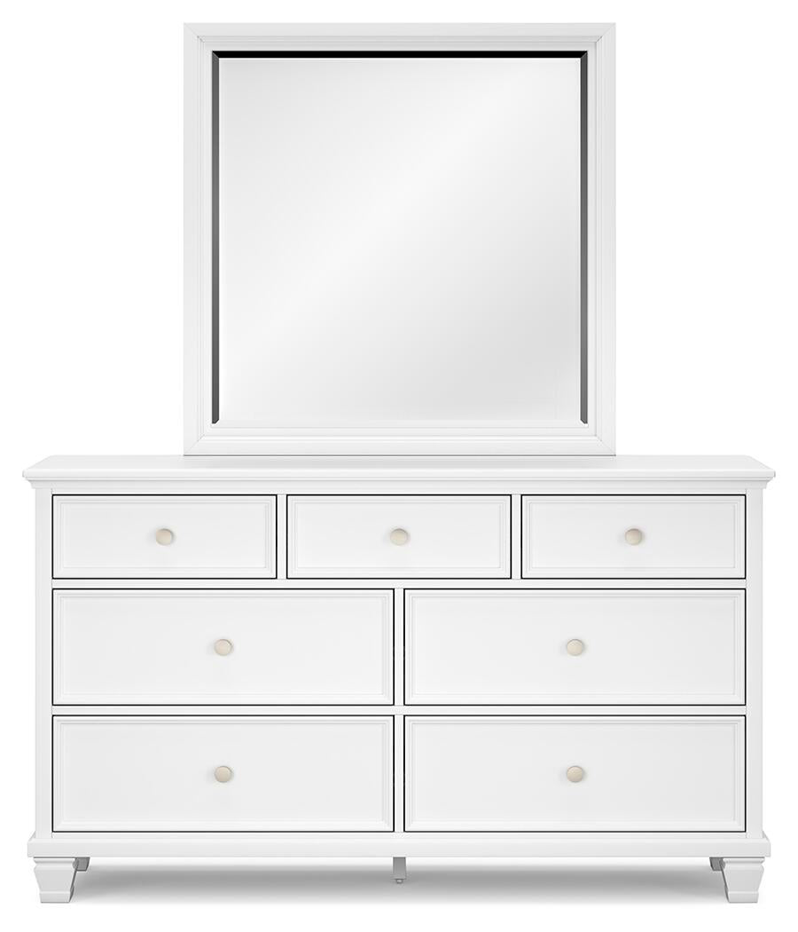 Fortman  Panel Storage Bed, Dresser And Mirror