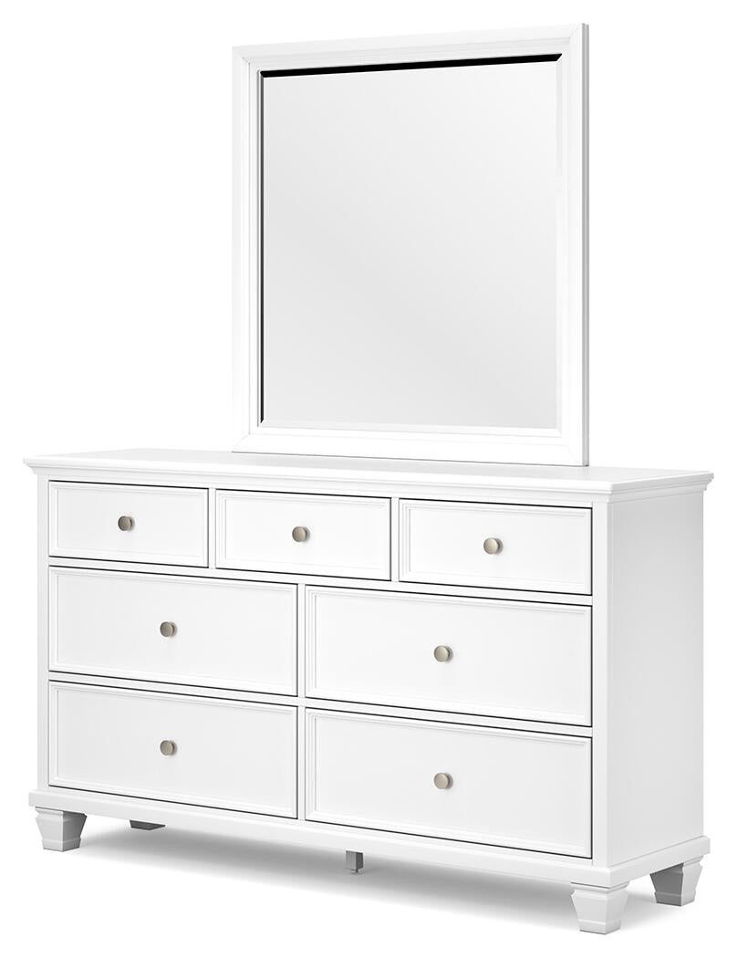 Fortman  Panel Storage Bed, Dresser And Mirror