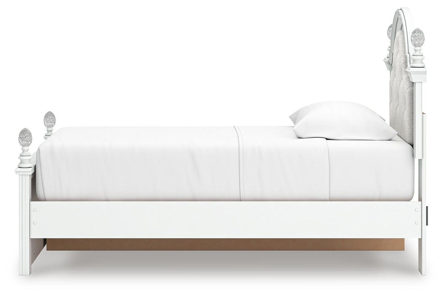 Maylilly  Upholstered Panel Storage Bed, Dresser And Mirror