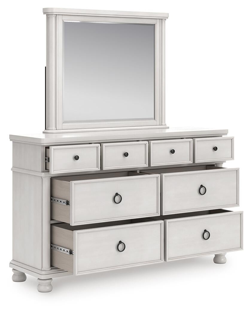 Chadworth California  Poster Bed, Dresser, Mirror And Nightstand