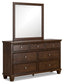 Danabrin California  Panel Storage Bed, Dresser, Mirror And Nightstand