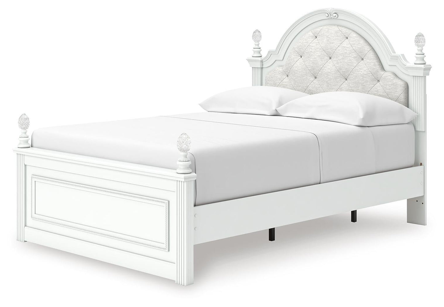 Maylilly  Upholstered Panel Storage Bed, Dresser And Mirror