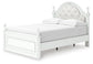 Maylilly  Upholstered Panel Storage Bed, Dresser And Mirror