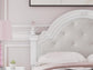 Maylilly  Upholstered Panel Storage Bed, Dresser And Mirror