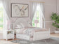 Maylilly  Upholstered Panel Storage Bed, Dresser And Mirror