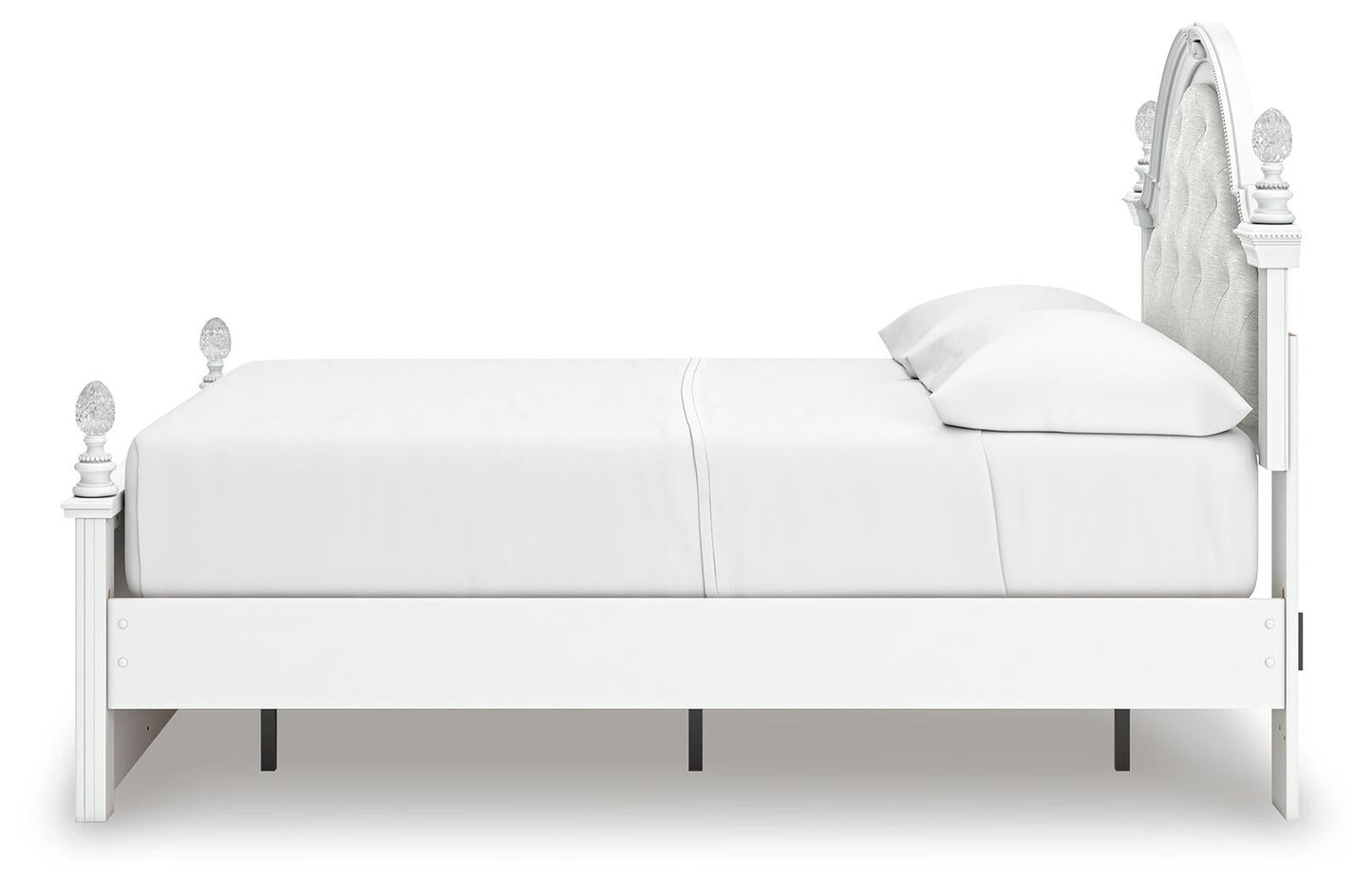 Maylilly  Upholstered Panel Storage Bed, Dresser And Mirror