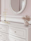 Maylilly  Upholstered Panel Storage Bed, Dresser And Mirror