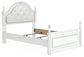 Maylilly  Upholstered Panel Bed, Dresser, Mirror And Nightstand