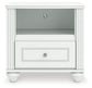 Maylilly  Upholstered Panel Bed, Dresser, Mirror And Nightstand