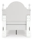 Kozlani  Upholstered Panel Bed, Dresser And Mirror