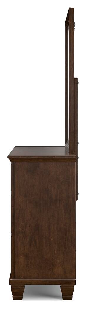 Danabrin  Panel Storage Bed, Dresser And Mirror