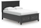 Lanolee  Panel Storage Bed, Dresser And Mirror