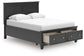 Lanolee  Panel Storage Bed, Dresser And Mirror