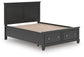 Lanolee  Panel Storage Bed, Dresser And Mirror