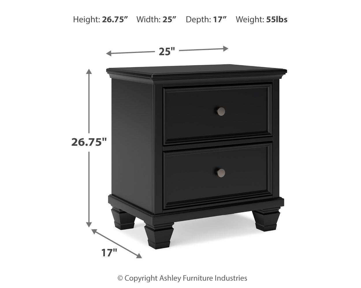 Lanolee  Panel Storage Bed, Dresser, Mirror And Nightstand