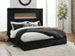 Tayleena  Upholstered Bed With Fireplace And Wireless Audio