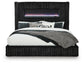 Tayleena  Upholstered Bed With Fireplace And Wireless Audio