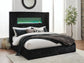 Tayleena  Upholstered Bed With Fireplace And Wireless Audio