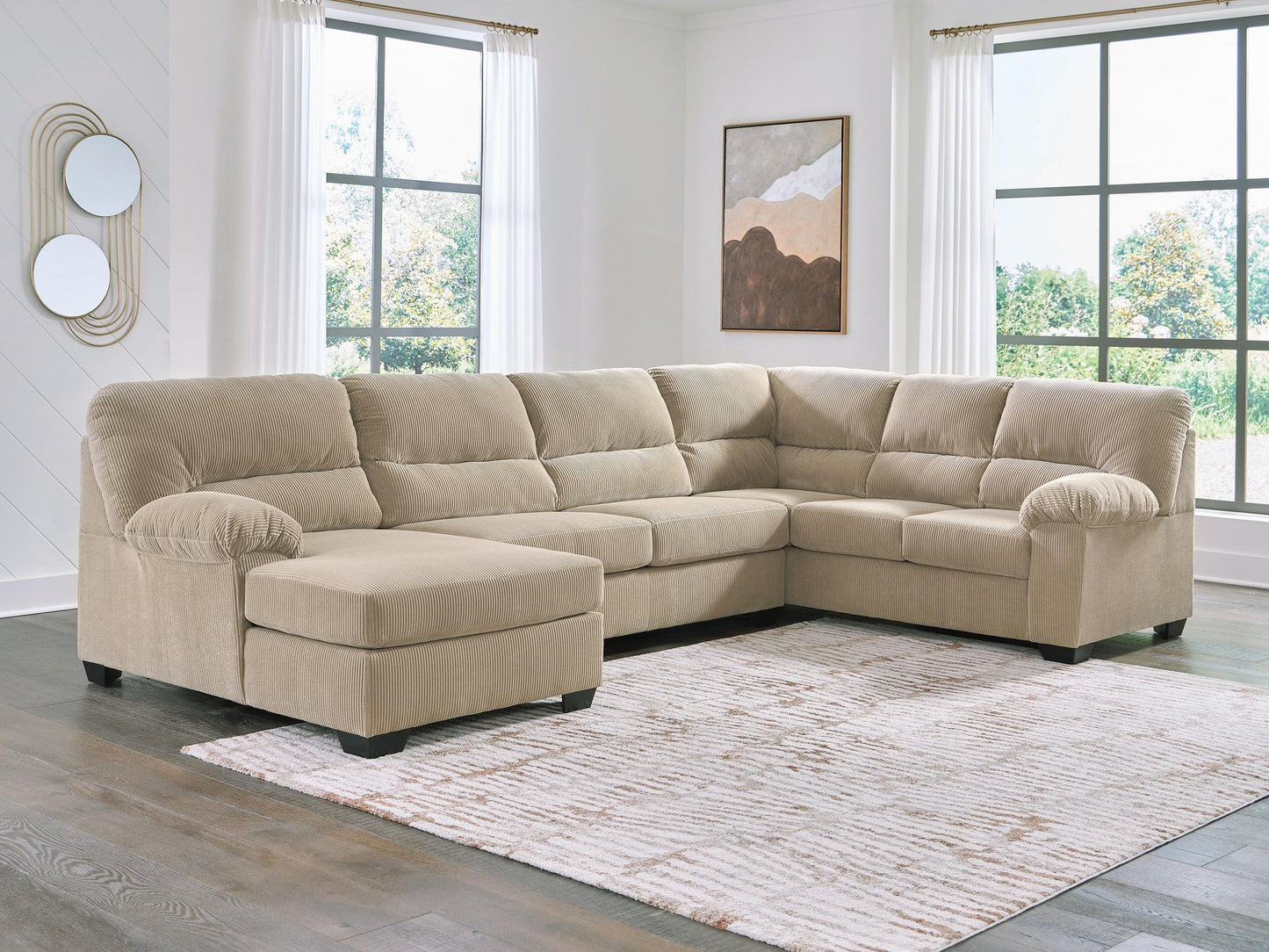 SimpleJoy 3-Piece Sectional with Chaise