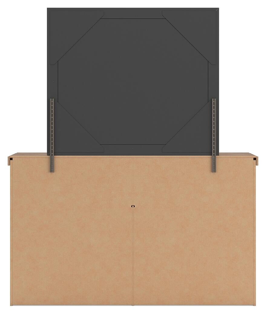 Savonport  Panel Bed, Dresser And Mirror