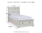 Robbinsdale  Sleigh Storage Bed