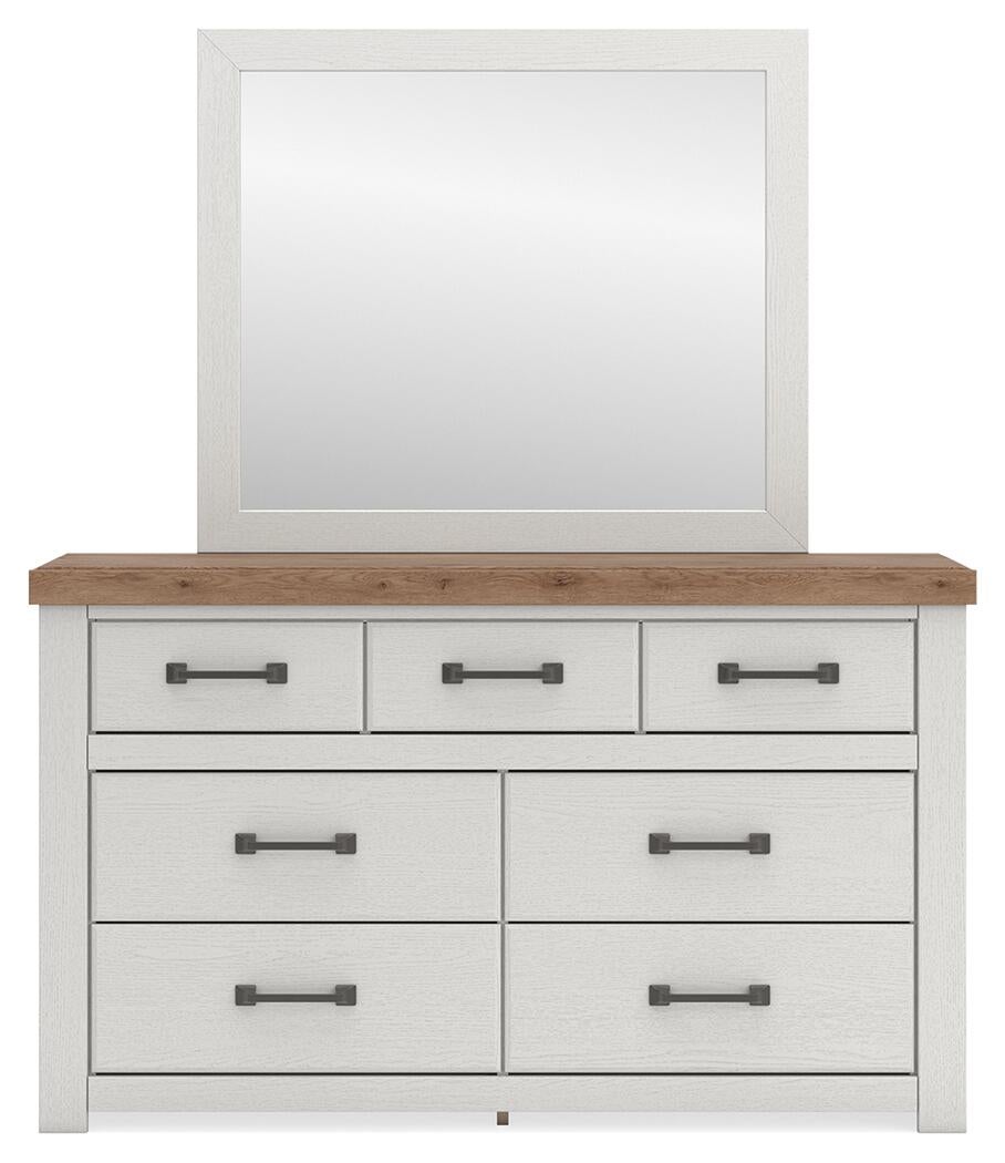 Savonport  Panel Storage Bed, Dresser And Mirror