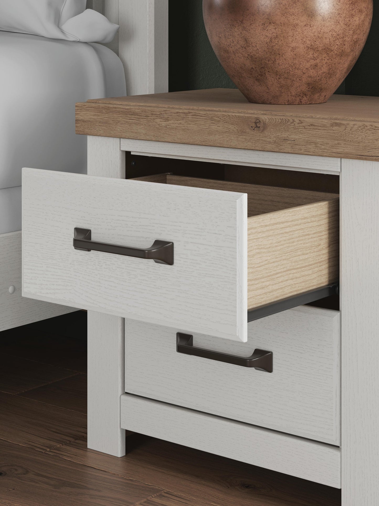 Savonport  Panel Bed With Storage, Dresser, Mirror, Chest And Nightstand