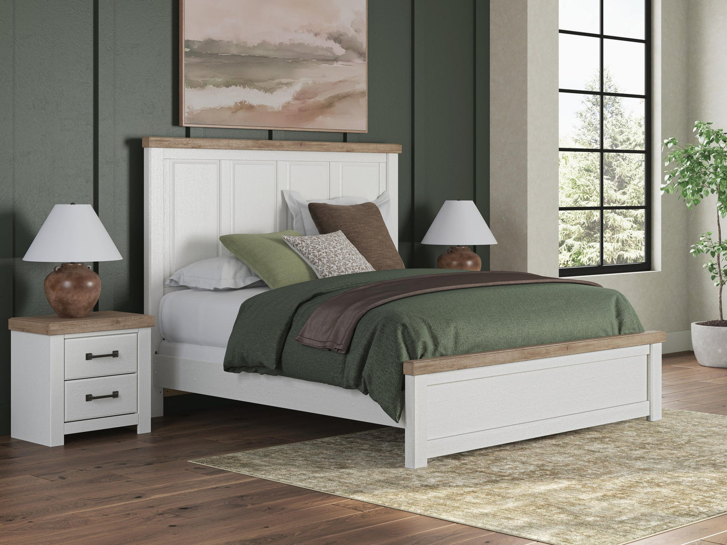 Savonport  Panel Bed, Dresser, Mirror, Chest And Nightstand