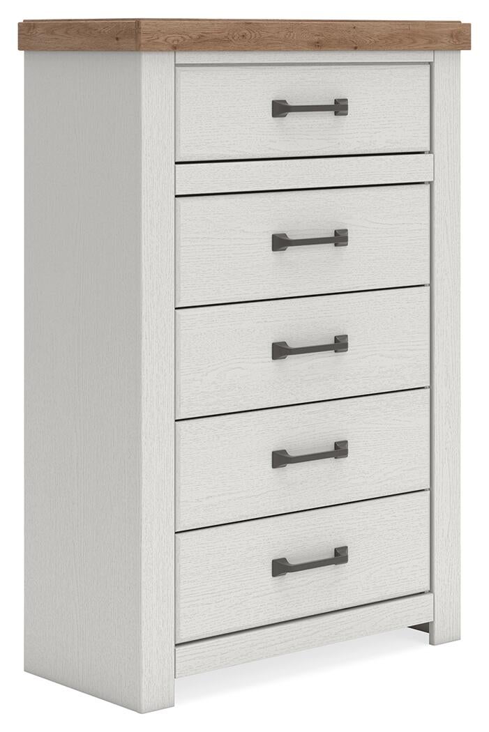 Savonport  Panel Bed, Dresser, Mirror, Chest And Nightstand