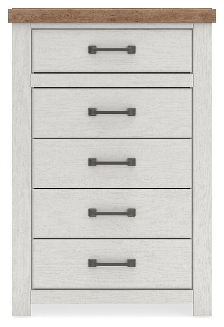 Savonport  Panel Bed, Dresser, Mirror, Chest And Nightstand