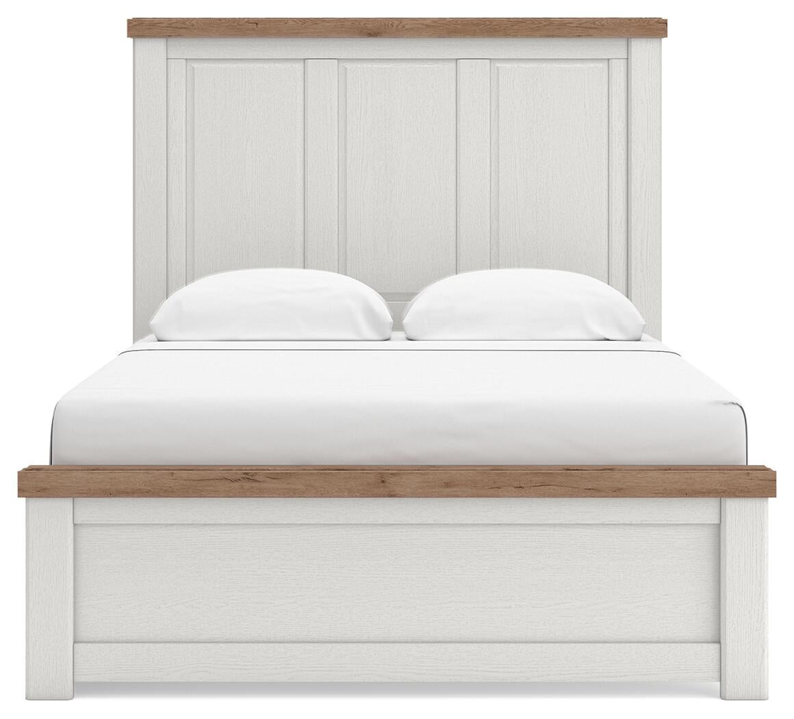 Savonport  Panel Bed With Storage, Dresser And Mirror