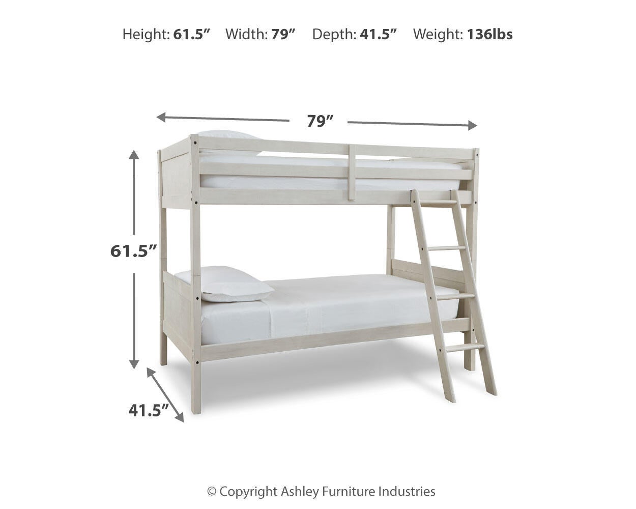 Robbinsdale /Twin Bunk Bed W/Ladder