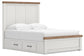 Savonport  Panel Bed With Storage, Dresser And Mirror