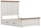 Savonport  Panel Bed With Storage, Dresser And Mirror