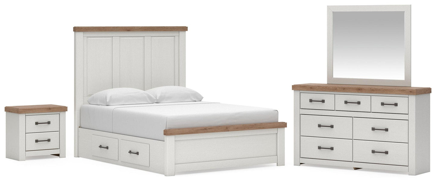 Savonport  Panel Bed With Storage. Dresser, Mirror And Nightstand