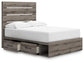 Urbanoore  Panel Bed With Storage, Dresser, Mirror And Nightstand