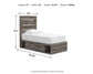 Urbanoore  Panel Bed With Storage, Dresser And Mirror